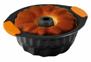 Tava Prajituri cu Maner Silicon, Orange BH/1136 - Img 2