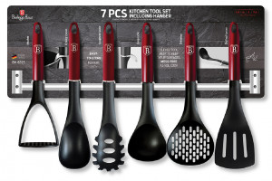 Ustensile pentru Gatit cu Stand, 7 Piese, Burgundy BH/6325 - Img 3