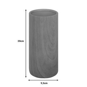 Vaza ceramica Joefer, Pako World, Natural, 9x9x20 cm - Img 3
