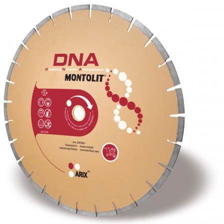 Disc diamantat Montolit DNA SXF400 - taiere cu apa - pt. beton proaspat