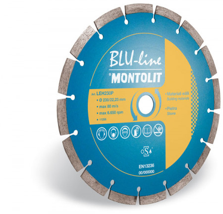 Disc diamantat Montolit LEH600 - taiere uscata - pt. materiale de constructii