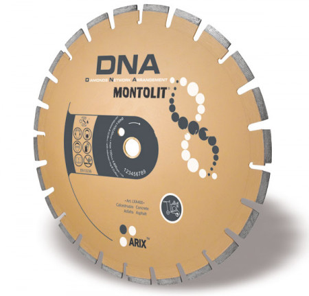 Disc diamantat Montolit DNA LXA450 - taiere uscata - pt. asfalt/beton