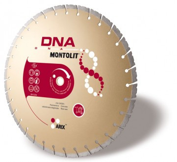 Disc diamantat Montolit DNA SX450 - taiere cu apa - pt. beton