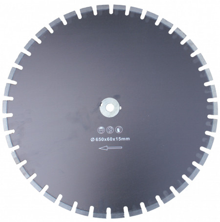 Disc DiamantatExpert pt. Caramida, Poroton, Mat. Constructii 650x60 (mm) Profesional Standard - DXDY.CP15.650.60