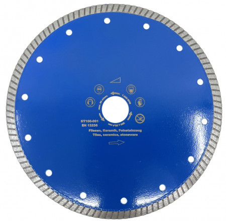 Disc DiamantatExpert pt. Gresie ft. dura, Portelan dur, Granit- Turbo 200mm Super Premium - DXDH.3957.200