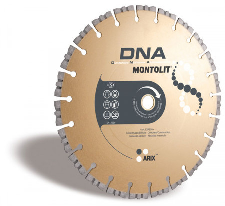 Disc diamantat Montolit DNA LXR350 - taiere uscata - pt. beton, materiale abrazive, etc.