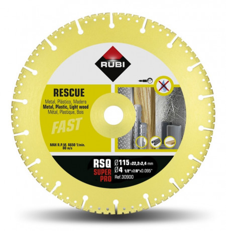 Disc diamantat pt. descarcerare 115mm, RSQ 115 Super Pro - RUBI-30900