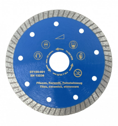 Disc DiamantatExpert pt. Gresie ft. dura, Portelan dur, Granit- Turbo 115x22.2 (mm) Super Premium - DXDH.3957.115.22