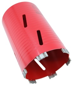 Carota diamantata Super PREMIUM ø127mm x 180mm x M16 pentru gaurire Beton armat, Zidarie, Granit - DXQZ.REDCORE.127 - Img 5