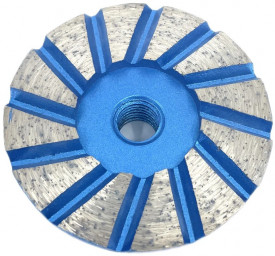 Cupa diamantata Turbo - Granit / Piatra / Marmura 75xM14 Premium - DXDH.4817.075-M14 - Img 1