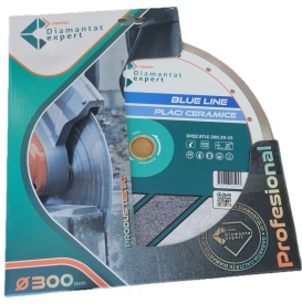Disc DiamantatExpert pt. Ceramica, Gresie Portelanata de Duritate Medie, Placi 300x30/25,4mm(ring) (mm) taiere umeda, Blue Line Profesional - DXQZ.BTLE.300.30-25 - Img 4