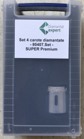 Set 4 carote diamantate pt. gresie portelanata & piatra - diam. 20, 35, 50, 75mm Super Premium - DXDH.80407.S20-75.Set - Img 3