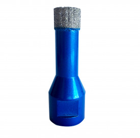 Carota diamantata pt. gresie portelanata & piatra - diam. 10mm -cu ceara- Super Premium - DXDH.80407.010.W