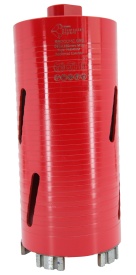 Carota diamantata Super PREMIUM ø89mm x 180mm x M16 pentru gaurire Beton armat, Zidarie, Granit - DXQZ.REDCORE.89 - Img 2