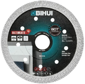 Disc Diamantat pt. Materiale dure, Portelan, Placi ceramice, 115x22.2 (mm) Ultimate BDT - BIHUI-DCAE115 - Img 1