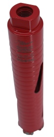 Carota diamantata Super PREMIUM ø38mm x 180mm x M16 pentru gaurire Beton armat, Zidarie, Granit - DXQZ.REDCORE.38 - Img 3