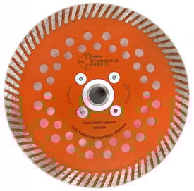 Disc diamantat pentru taiat Granit, Piatra, Beton armat, Materiale dure TURBO Laser 125mm cu prindere M14 SUPER PREMIUM - DXDY.PMPT.125.M14 - Img 1