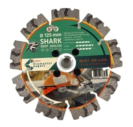 Disc DiamantatExpert pt. Beton armat extrem de dur & piatra - SHARK 125mm x M14 Super Premium - DXDY.2040.125.M14 - Img 4