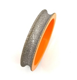 Freza diamantata pentru profilare granit, marmura, gresie Profil Semicerc Full Bullnose exterior, R-10mm, ∅75x22,23mm - DXDY.FPP.BN10 - Img 3