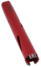 Carota diamantata Super PREMIUM ø32mm x 180mm x M16 pentru gaurire Beton armat, Zidarie, Granit - DXQZ.REDCORE.32 - Img 5