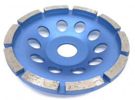 Disc cupa diamantata pentru slefuire Beton/Abrazive 125x22,2mm Standard Profesional - BlueLine - DXDY.BLEC.125 - Img 2