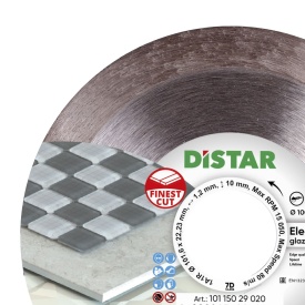 Disc diamantat DiStar Elegant ultra-fin pt. Gresie portelanata, placi glazurate - 101.6x22.23 (mm) Super Premium - DiStar-10115029020 - Img 4