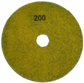 Paduri / dischete diamantate brazate in vacuum pt. slefuire uscata #200 Ø100mm - DXDY.DRYPADVACU.100.0200 - Img 2