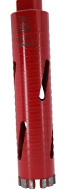 Carota diamantata Super PREMIUM ø45mm x 180mm x M16 pentru gaurire Beton armat, Zidarie, Granit - DXQZ.REDCORE.45 - Img 4