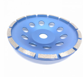 Disc cupa diamantata pentru slefuire Beton/Abrazive 180x22,2mm Standard Profesional - BlueLine - DXDY.BLEC.180 - Img 2