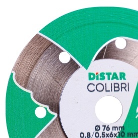 Disc diamantat Colibri subtire pt. mini-polizoare, pt. portelan, 76x0,8x10 (mm) Premium - DiStar-11139053029 - Img 2