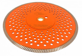 Disc diamantat pentru taiat Granit, Piatra, Beton armat, Materiale dure TURBO Laser 300x25,4mm (cu inel reductor de 20mm) SUPER PREMIUM - DXDY.PMPT.300.25-20 - Img 2