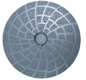 Paduri / dischete diamantate brazate in vacuum pt. slefuire uscata #50 Ø125mm - DXDY.DRYPADVACU.125.0050