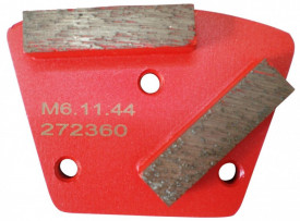 Placa cu segmenti diamantati pt. slefuire pardoseli - segment mediu (rosu) - # 150 - prindere M6 - DXDH.8506.11.46