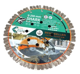 Disc DiamantatExpert pt. Beton armat extrem de dur & piatra - SHARK 230mm x M14 Super Premium - DXDY.2040.230.M14 - Img 4