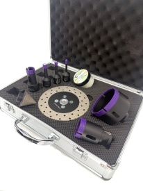 Set carote diamantate pt. gresie portelanata & piatra - diam. 6, 8, 10, 20, 35, 68 (mm), freza conica, disc taiere si ceara 3DTECH - Super PREMIUM - DXDY.NEODRILL.9SET - Img 2