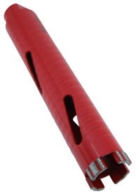 Carota diamantata Super PREMIUM ø38mm x 180mm x M16 pentru gaurire Beton armat, Zidarie, Granit - DXQZ.REDCORE.38 - Img 5