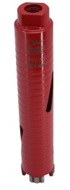Carota diamantata Super PREMIUM ø38mm x 180mm x M16 pentru gaurire Beton armat, Zidarie, Granit - DXQZ.REDCORE.38 - Img 2