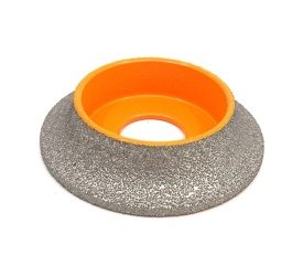 Freza diamantata pentru profilare granit, marmura, gresie Profil Semirotund Half Bullnose, R-15mm, ∅75x22,23mm - DXDY.FPP.HBN15 - Img 3