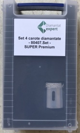 Set 4 carote diamantate pt. gresie portelanata & piatra - diam. 20, 35, 50, 75mm Premium - DXDH.80407.Satz4.20-75 - Img 3