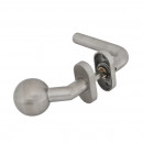 Set de clante din inox tubular cu maner fix in exterior