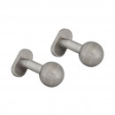 Set de manere din inox fixe, cu bila