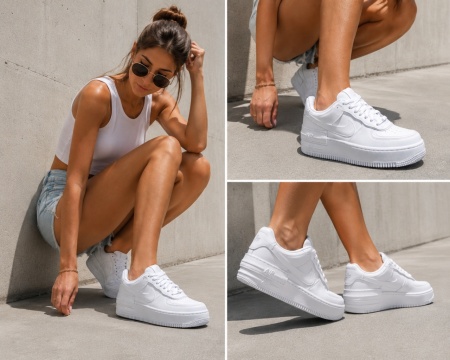 Nike Air Force 1 Shadow Triple White - Img 4