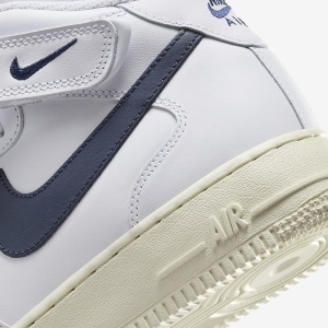 Nike Air Force 1 ‘07 Mid White Blue Swoosh - Img 4