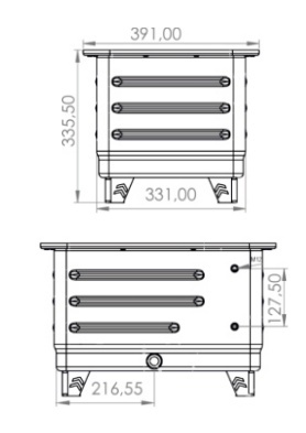 Rezervoar hidraulike 40L- C250 - Img 2