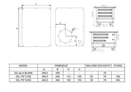 Rezervoar hidraulike 25L- C250 - Img 3