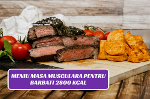 PROGRAMUL "MASĂ MUSCULARĂ" PENTRU BĂRBAȚI 3 MESE + 2 GUSTARI - Img 2