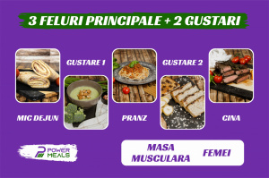 PROGRAMUL "MASA MUSCULARA" PENTRU FEMEI 3 MESE + 2 GUSTARI