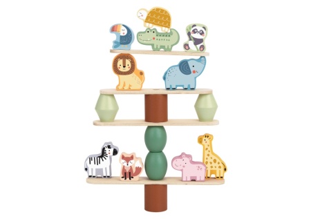 Дървена Монтесори игра за Баланс Animals