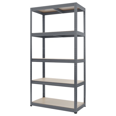 Метален стелаж STAR 180x90x45 см, до 350 кг на рафт - сив - Img 3
