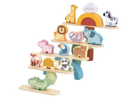 Дървена Монтесори игра за Баланс Animals